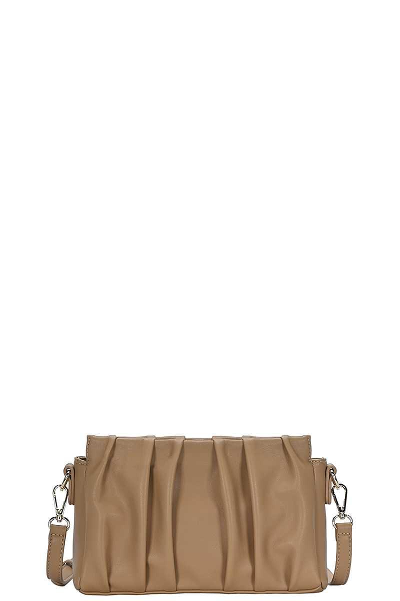 Stylish Smooth Wrinkled Crossbody Bag