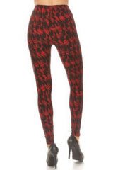 Abstract Printed High Waisted Leggings