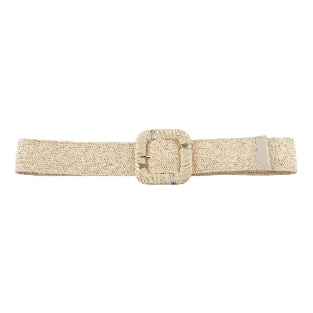 Straw Buckle Elastic Belt