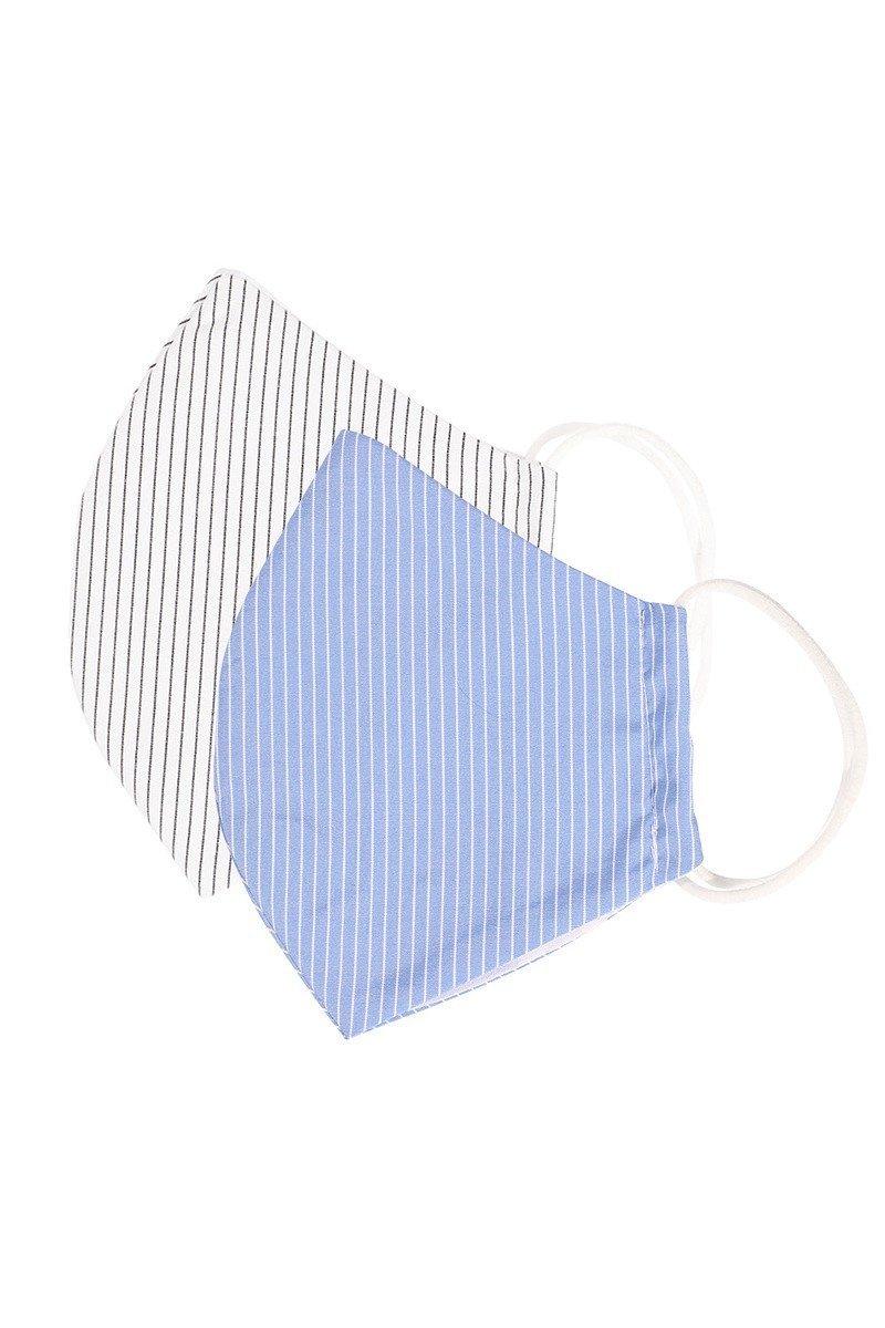 Cotton Stripe 3d Reusable Face Mask