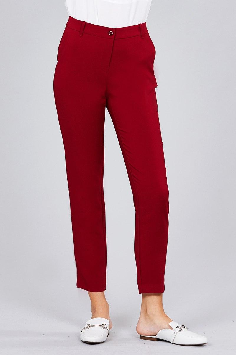 Seam Side Pocket Classic Long Pants