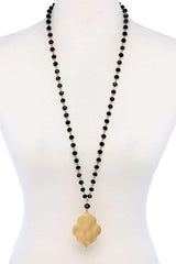 Designer Multi Bead Pendant Necklace