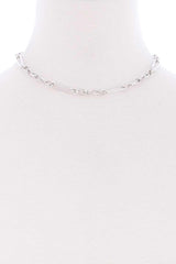 Metal Single Chain Short Necklace