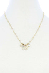 Dainty Star Lighting Bolt Charm Metal Necklace