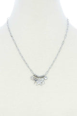 Dainty Star Lighting Bolt Charm Metal Necklace