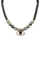 Evil Eye Lash Bead Necklace