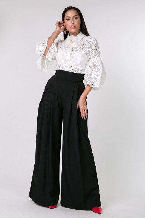 High Waist Palazzo Pants