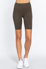 Cotton Jersey Short Leggings