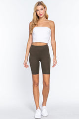 Cotton Jersey Short Leggings