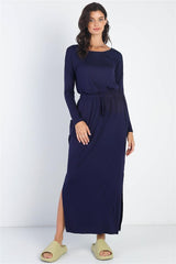 Midi Sleeve Basic Maxi Dress