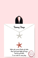 18k Gold Rhodium Dipped Sunny Days Pendant Necklace