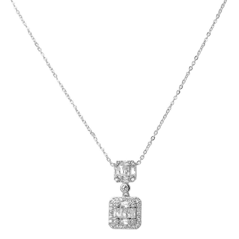 Double Square Necklace