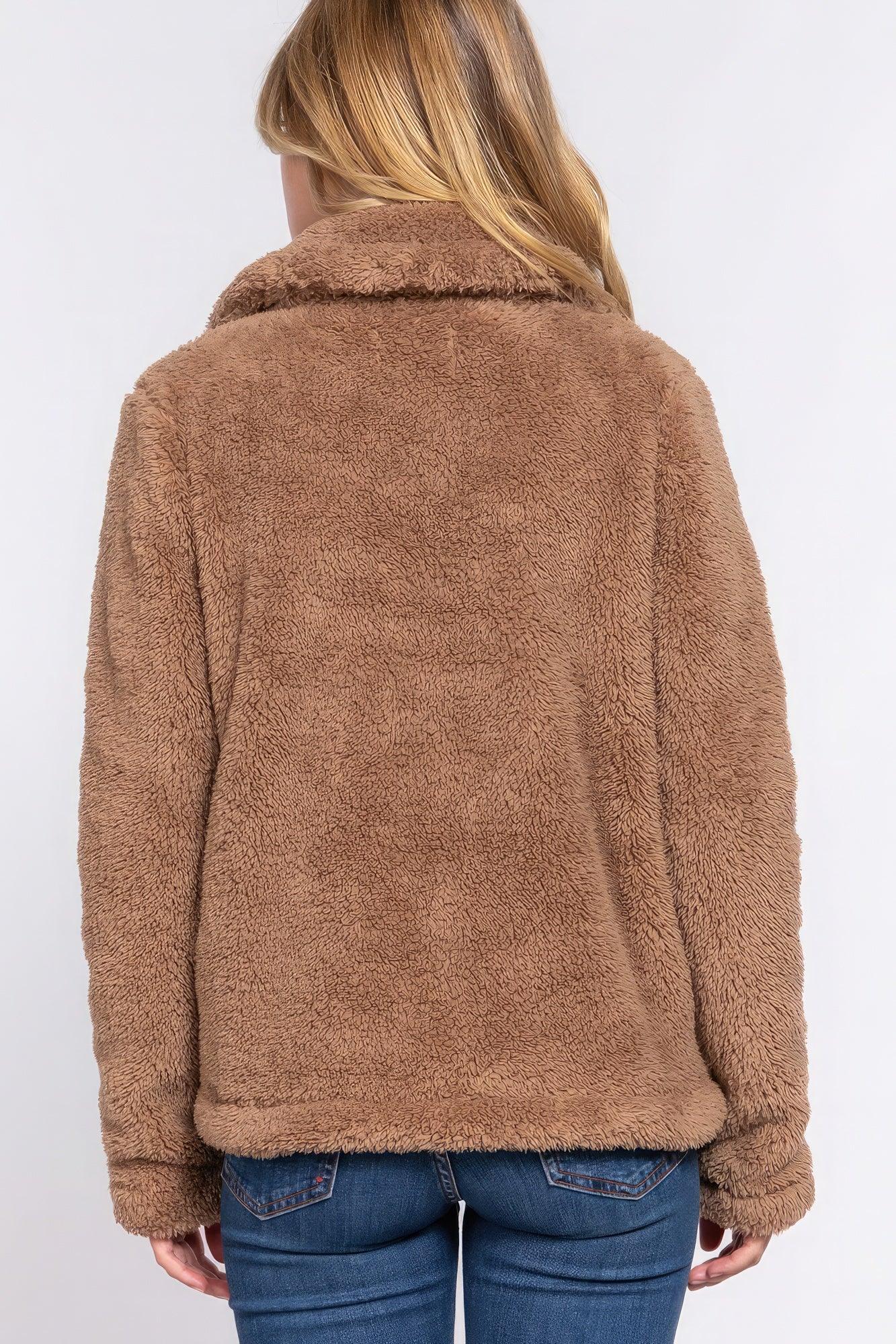 Faux Fur Sherpa Jacket