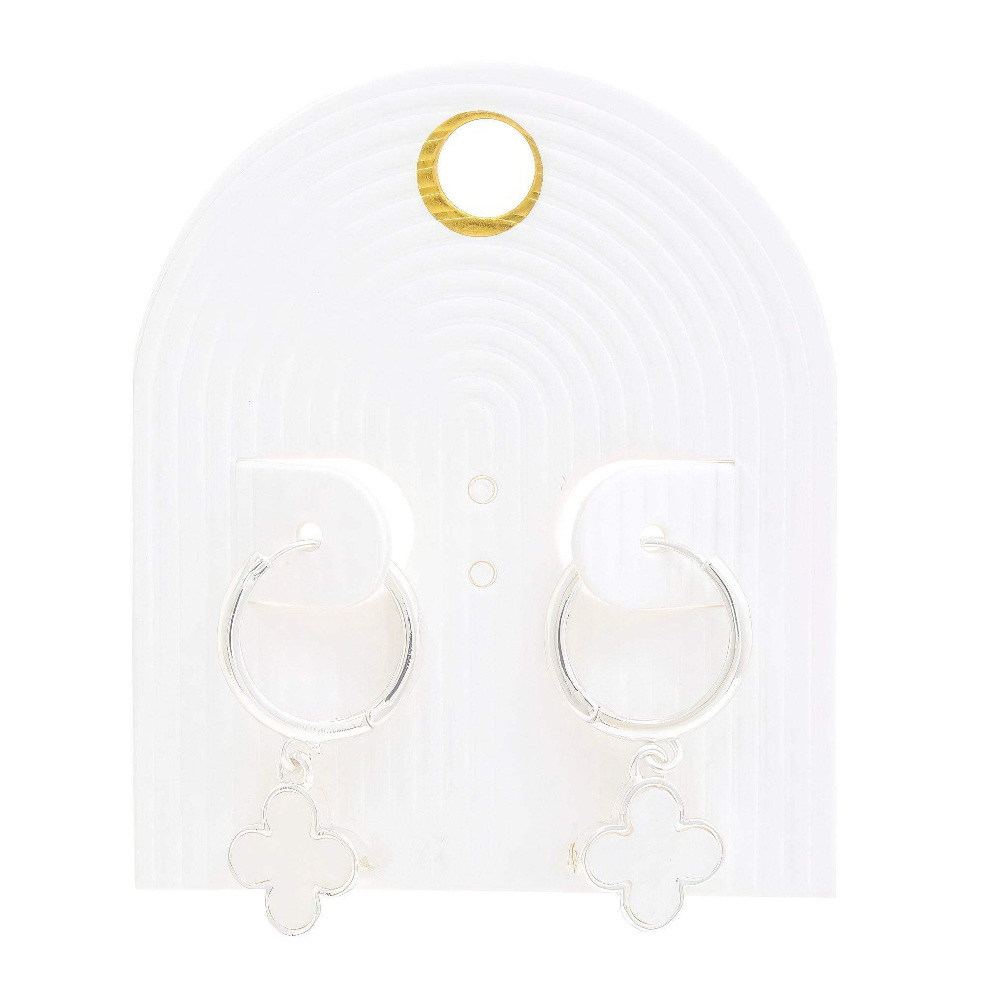 Moroccan Shape Hoop Earring