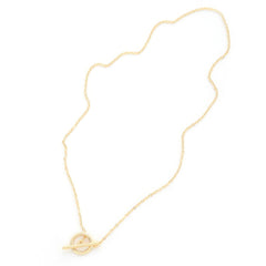 Sodajo Gold Dipped Brass Toggle Clasp Necklace